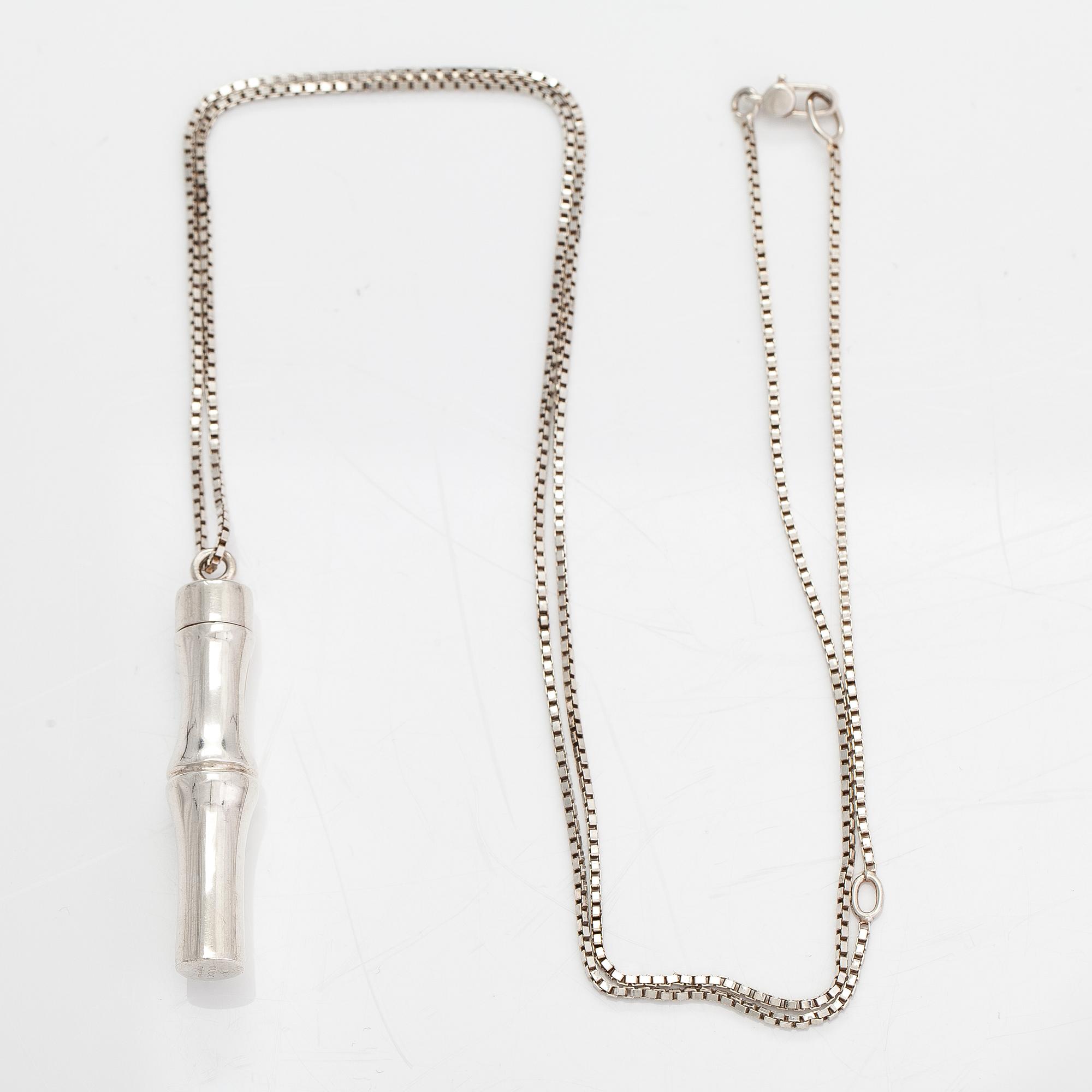 Gucci, A sterling silver necklace 