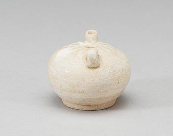 A small white glazed water pot, Song dynasty (960-1279).