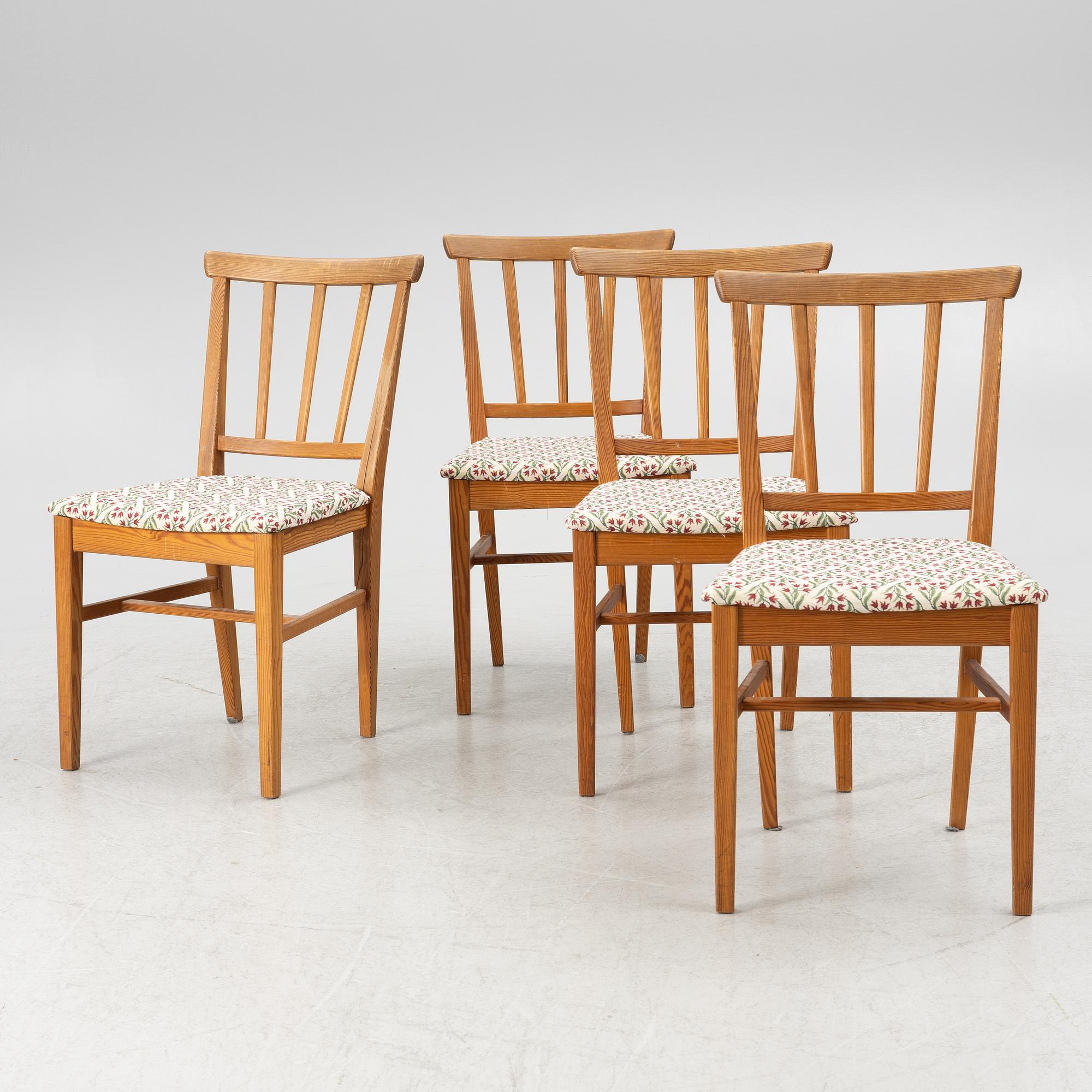 Carl Malmsten, four 'Visingsö' chairs, Karl Andersson & sons.