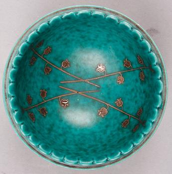 PARTI KERAMIK, 9 delar, "Argenta" resp "Grazia", Kåge resp Lindberg, Gustavsberg.