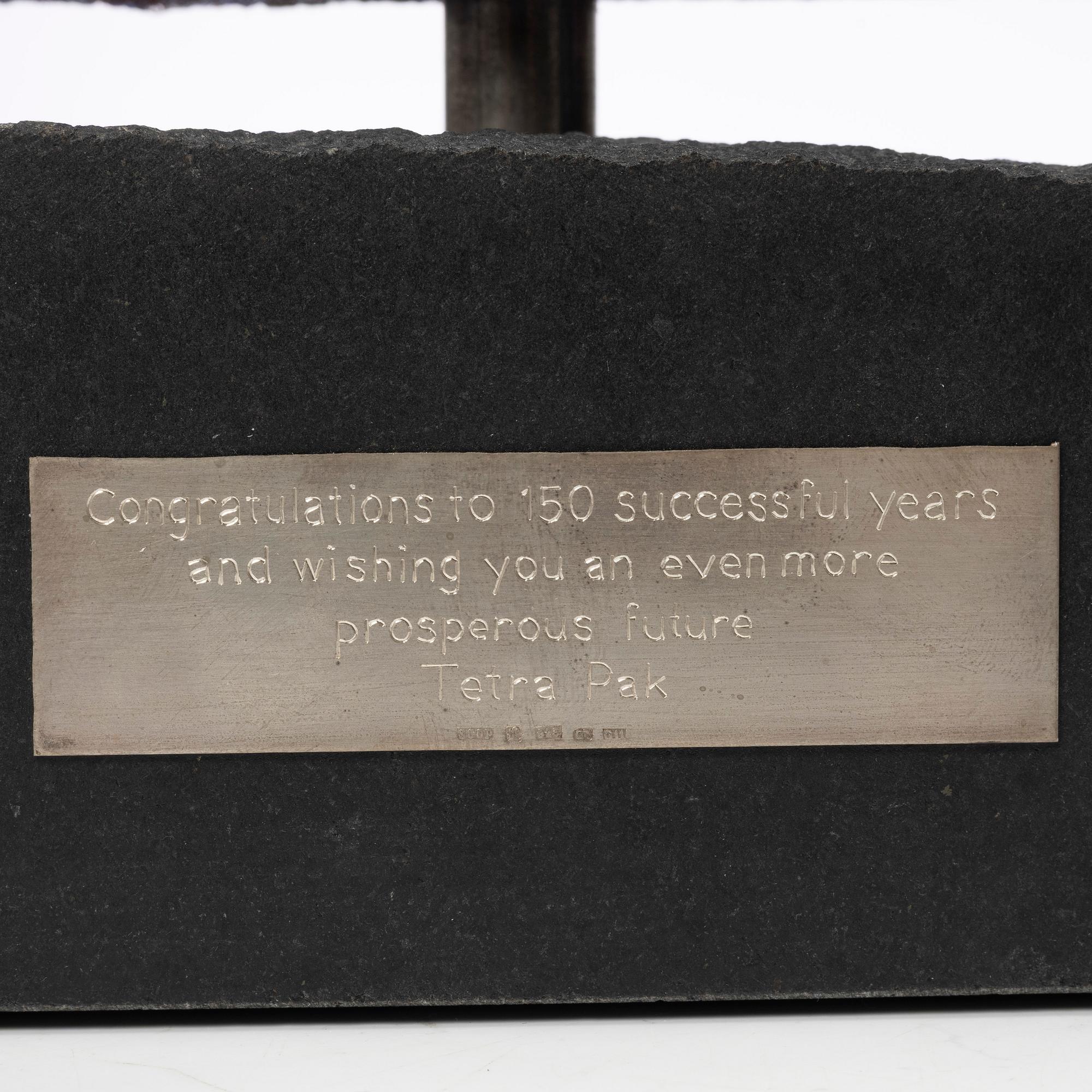 Bertil Vallien, dubbelsidig skulptur, glas, numrerad 23/30, Kosta Boda.