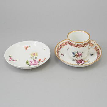 A CUP with SAUCER, and SAUCER, Royal Vienna, 18th Century.