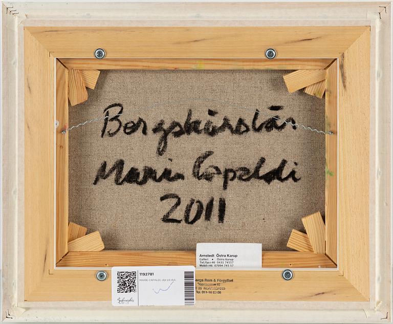 MARIE CAPALDI, olja på duk, signerad och daterad 2011 a tergo.