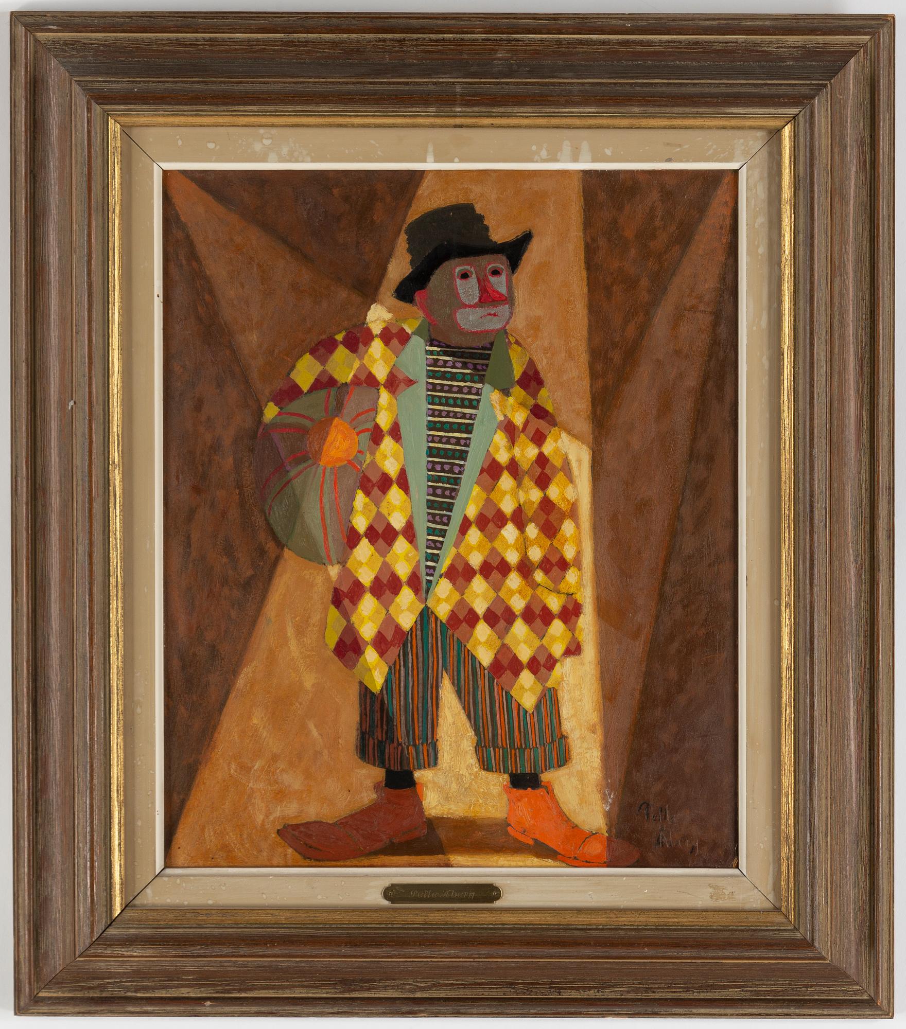 Pelle Åberg, oil on paper-panel, signed.