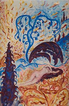 526. Isaac Grünewald, Reclining Odalisque.