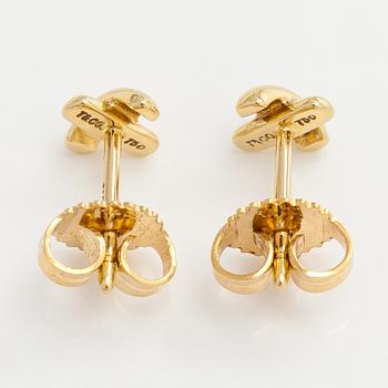 Tiffany & Co, korvakorut, "Cross Stitch", 18K kultaa.