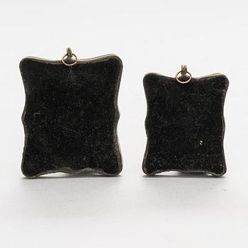 Matkaikoneja, 2 kpl, Venäjä, vuosisadan vaihe 1800/1900.