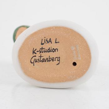 Lisa Larson, 4 st, Luciatåg, ljusstakar/figuriner, signerade, Gustavsberg.