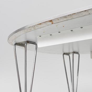 Bruno Mathsson, & Piet Hein, dining table, “Superellipse”, Fritz Hansen, 1987.