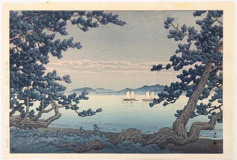 Kawase Bunjiro Hasui, 'Matoba, Takehara'.