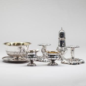 PARTI NYSILVER, 6 delar, Sverige/England 1900-tal.