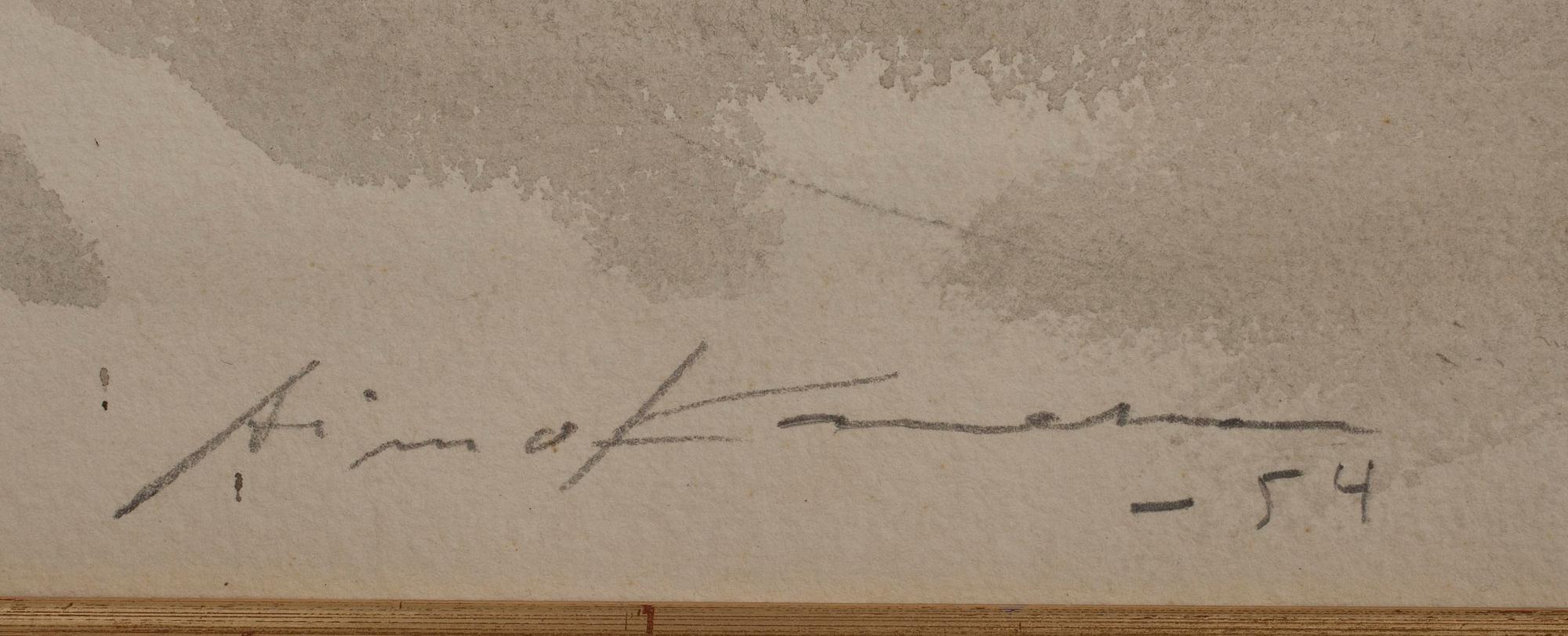 AIMO KANERVA, signerad och daterad -54.