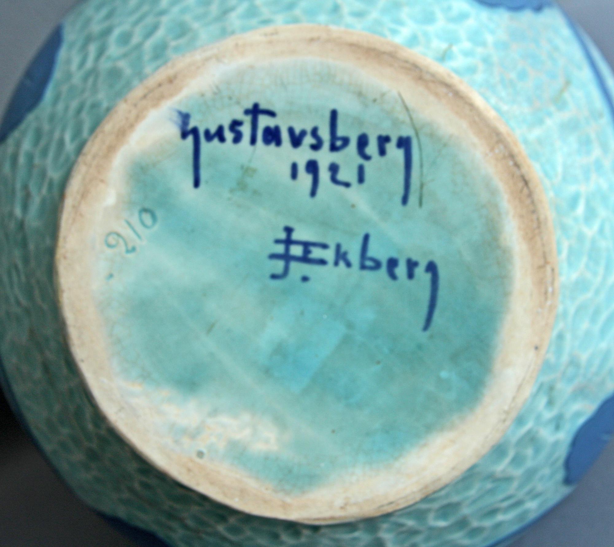 VAS, stengods. Josef Ekberg, Gustavsberg 1921.