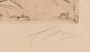 Anders Zorn, "August Saint Gaudens II".