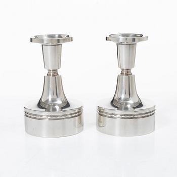 Eric Löfman, A pair of silver candlesticks, MGAB, Uppsala 1974.