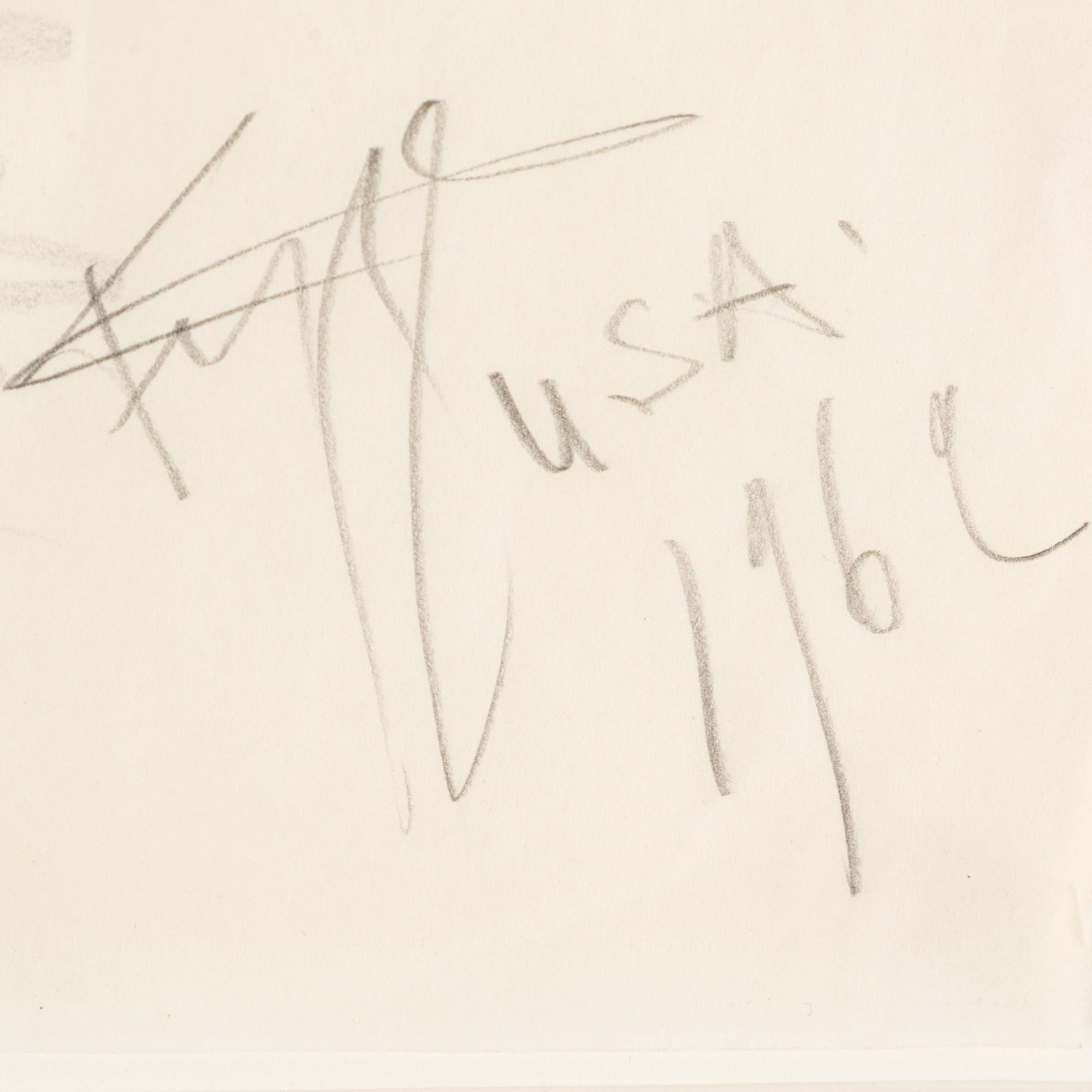 EDDIE FIGGE, gouache, signed and dated 1962.