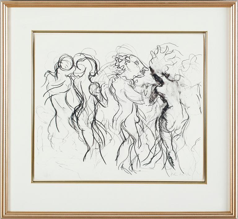 PETER DAHL, litografi, signerad.