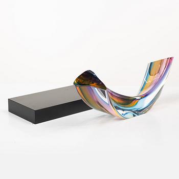 Göran Wärff, skulptur, "Fenomen Prisma", Kosta Boda.