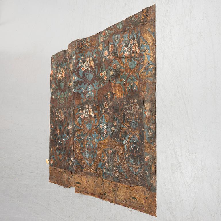 TAPET /GYLLENLÄDER, Holland, 1700-talets början.