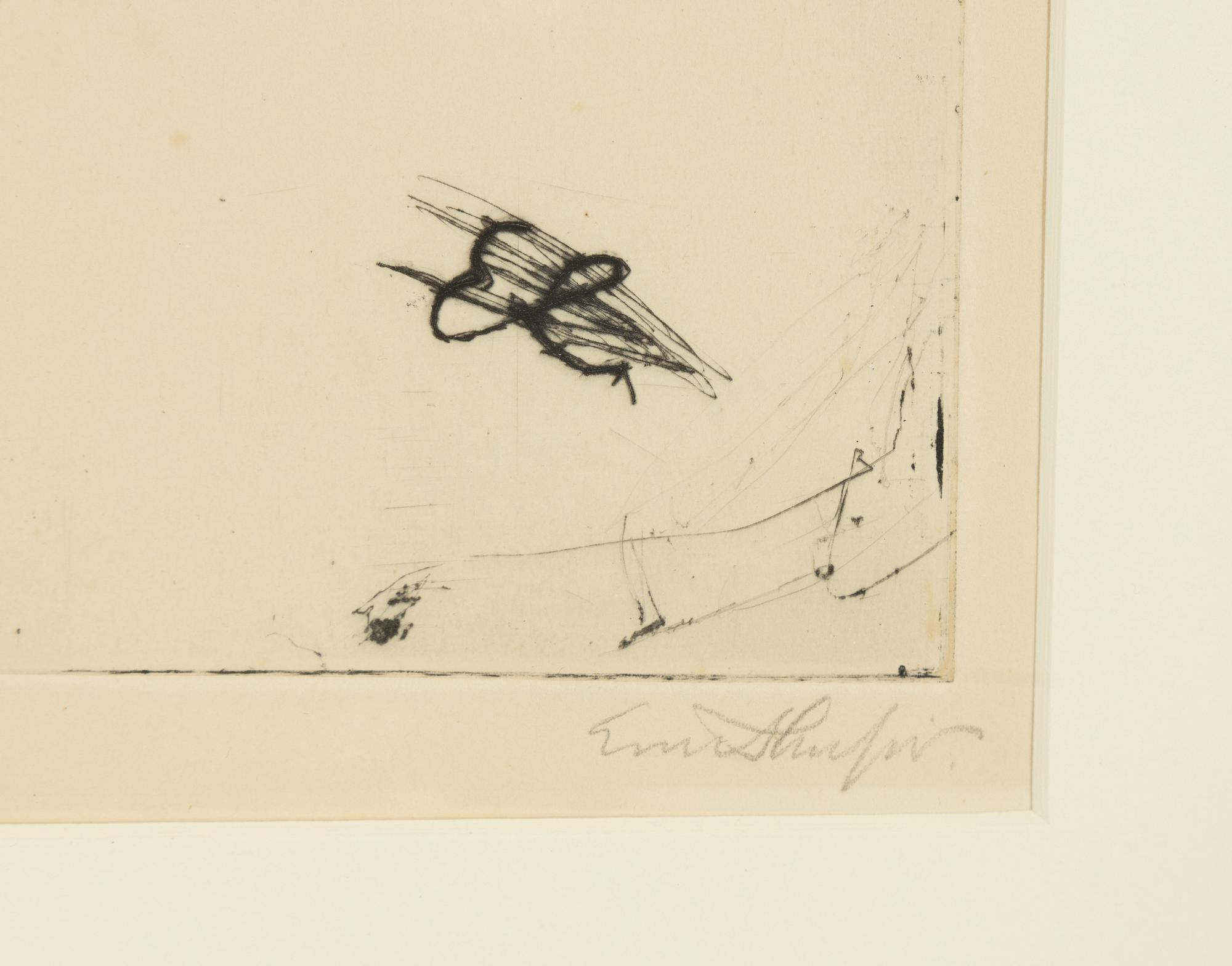 Evert Lundquist, etsning, signerad 11/50.