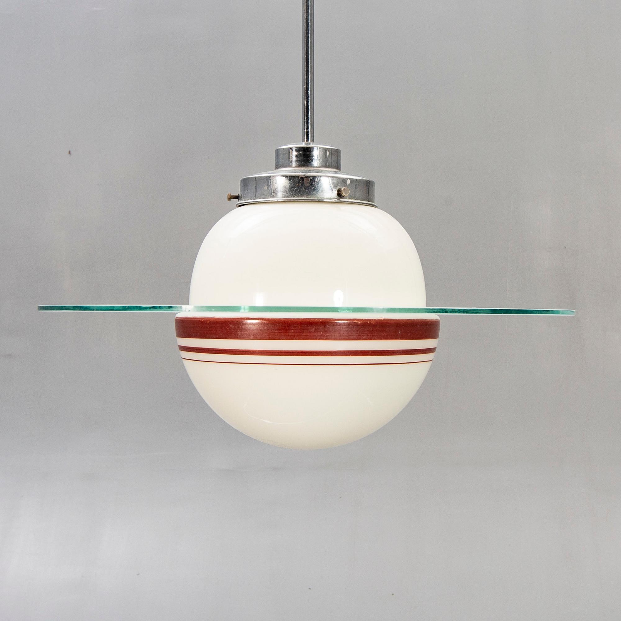 Ceiling lamp, "Saturn", 1940s.