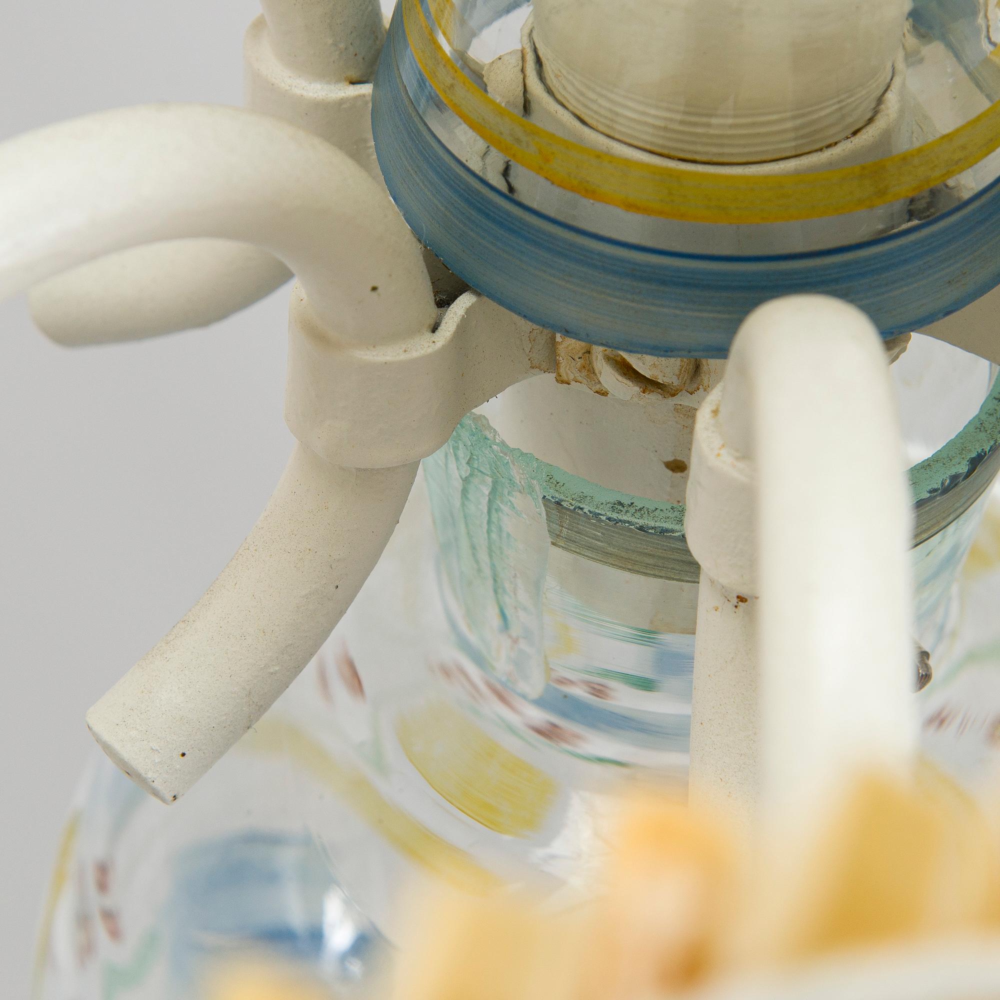 Paavo Tynell, takkrona, modell 1752, för Taito och Köklax Glasbruk, 1940-tal.