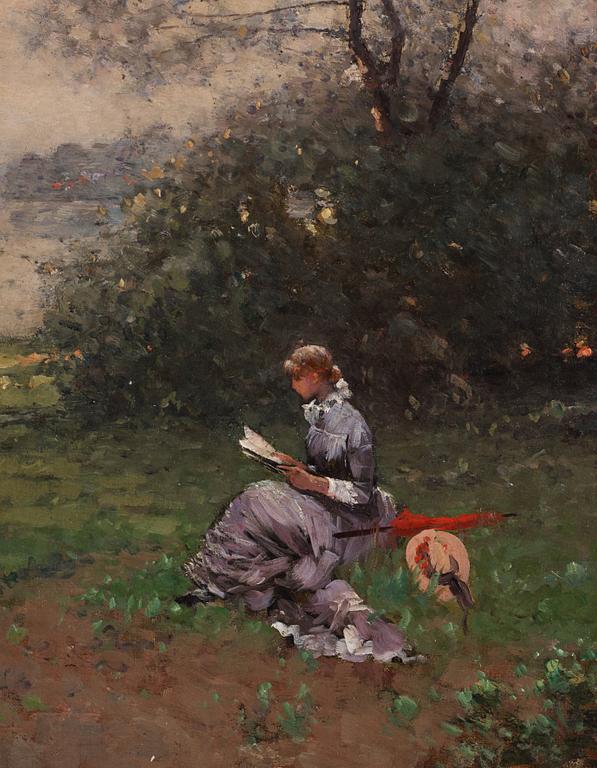 Per Ekström, Landscape with Reading Lady.