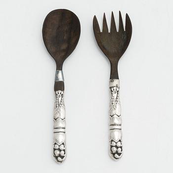 Georg Jensen, ottimet, hopea ja puu, Tanska 1927.