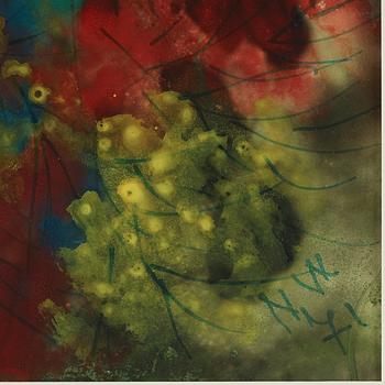 NELL WALDEN, blandteknik på papper, signerad och daterad -71.