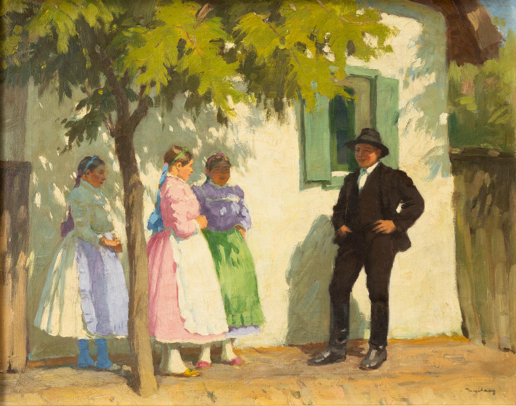 Sándor Nyilasy, Vid torget.