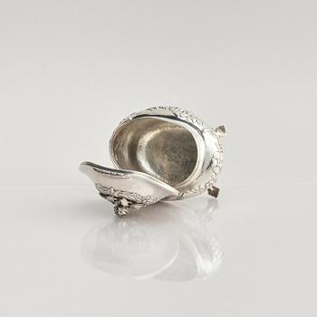 A Swedish 18th century silver sugar-casket, mark of Arvid Castman the younger, Eksjö 1774.