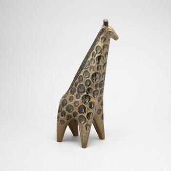 A soneware figurine, giraff, by Lisa Larson, from the series 'Stora Zoo', Gustavsberg.