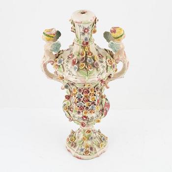 A ceramic table lamp, Ardalt Dresden, Nove, Italy, 21st Century.