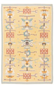 160. Agda Österberg, a carpet, flat weave, ca 303 x 194 cm, an embroidered signature at the back.