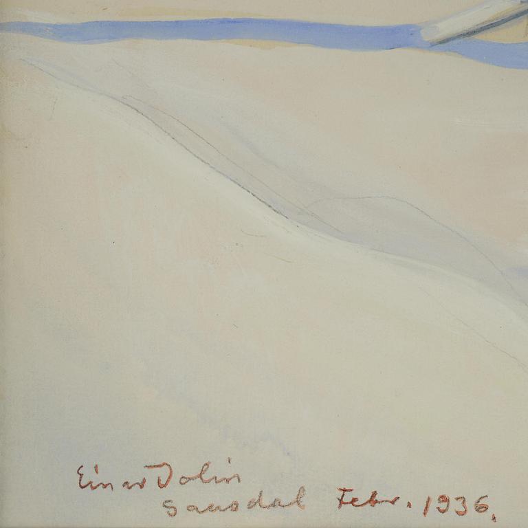 Einar Jolin, Winter landscape from Gausdal, Norway.
