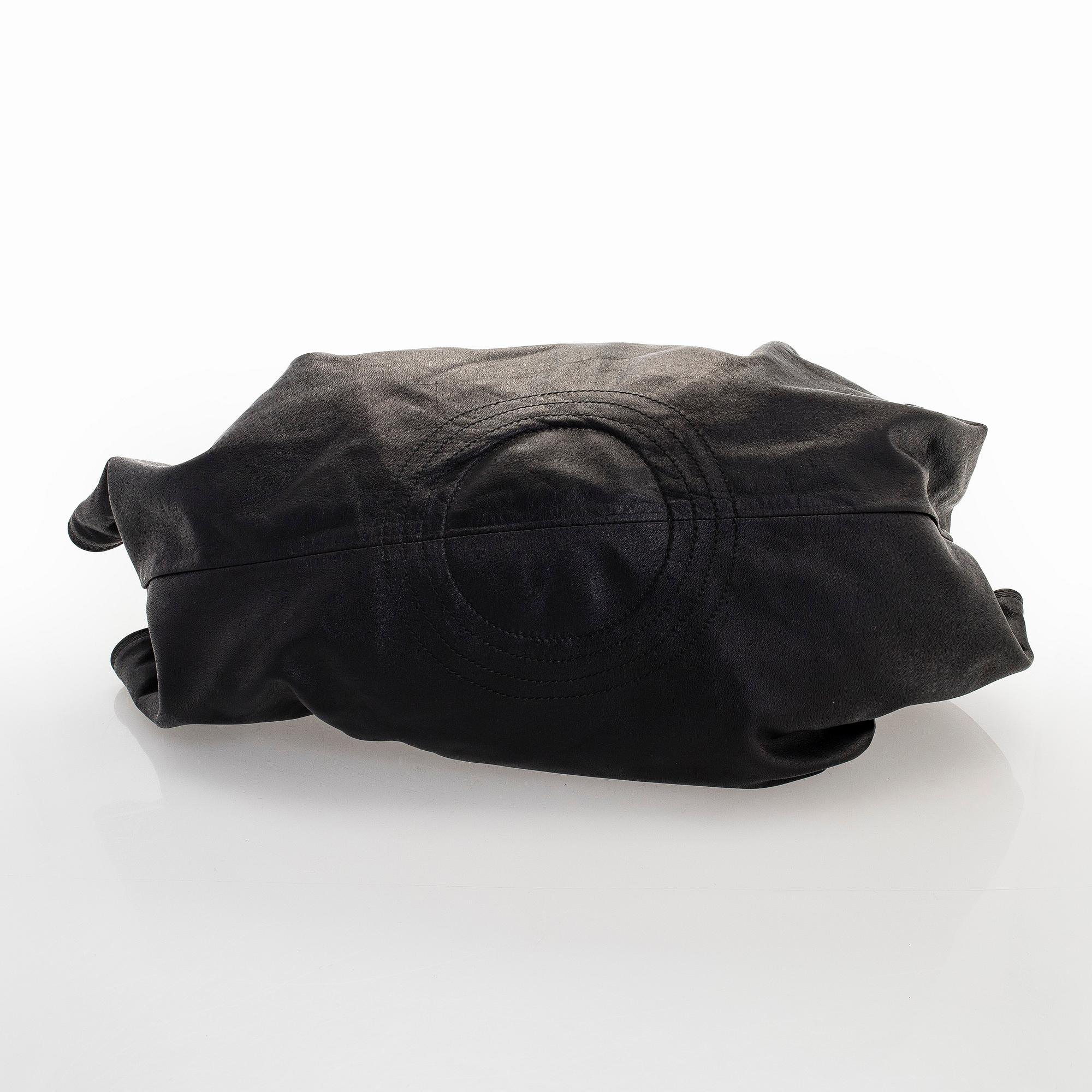 Loewe, a leather handbag.