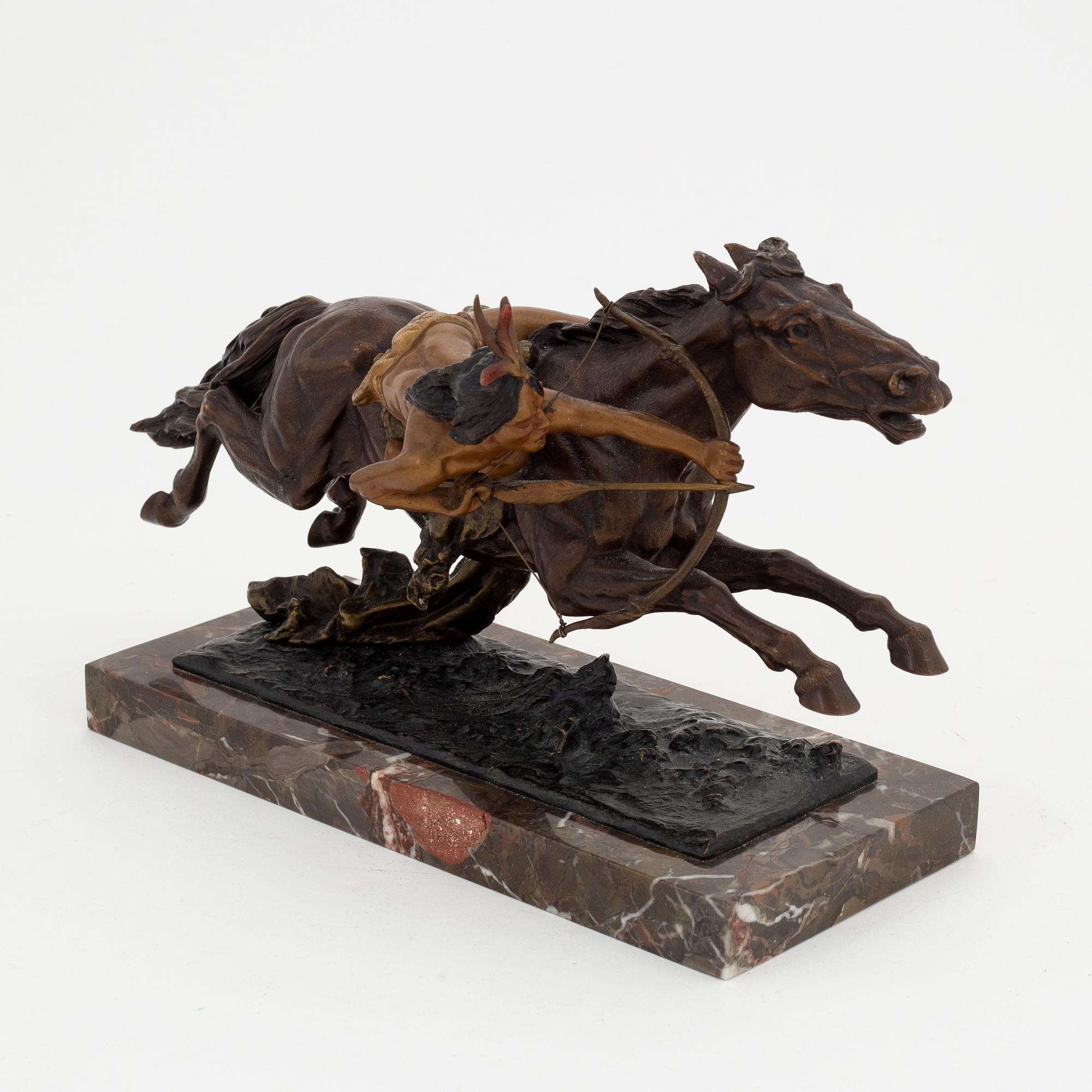 Skulptur, brons, Franz Bergman, Österrike, 1900-talets första hälft.