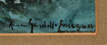 ANNA GARDELL-ERICSON, akvarell, signerad.