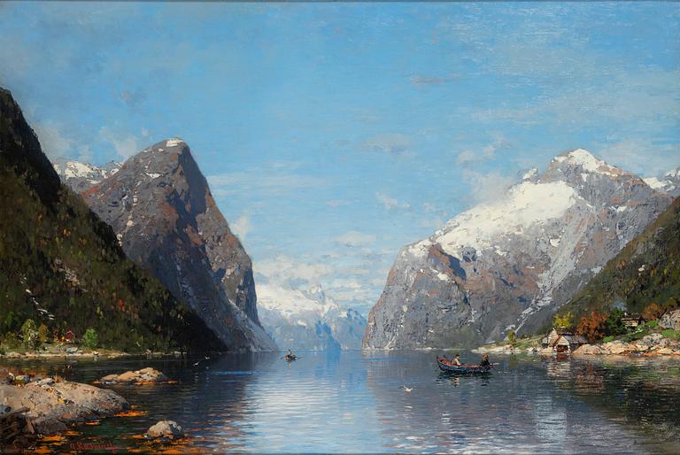 Georg Anton Rasmussen, oil on canvas, signed.