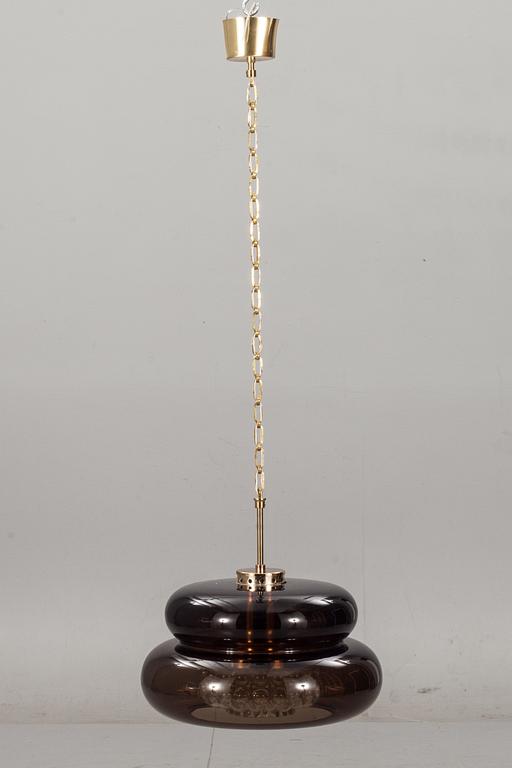 TAKLAMPA, "Bubblan", Carl Fagerlund, Orrefors. 1970-tal.