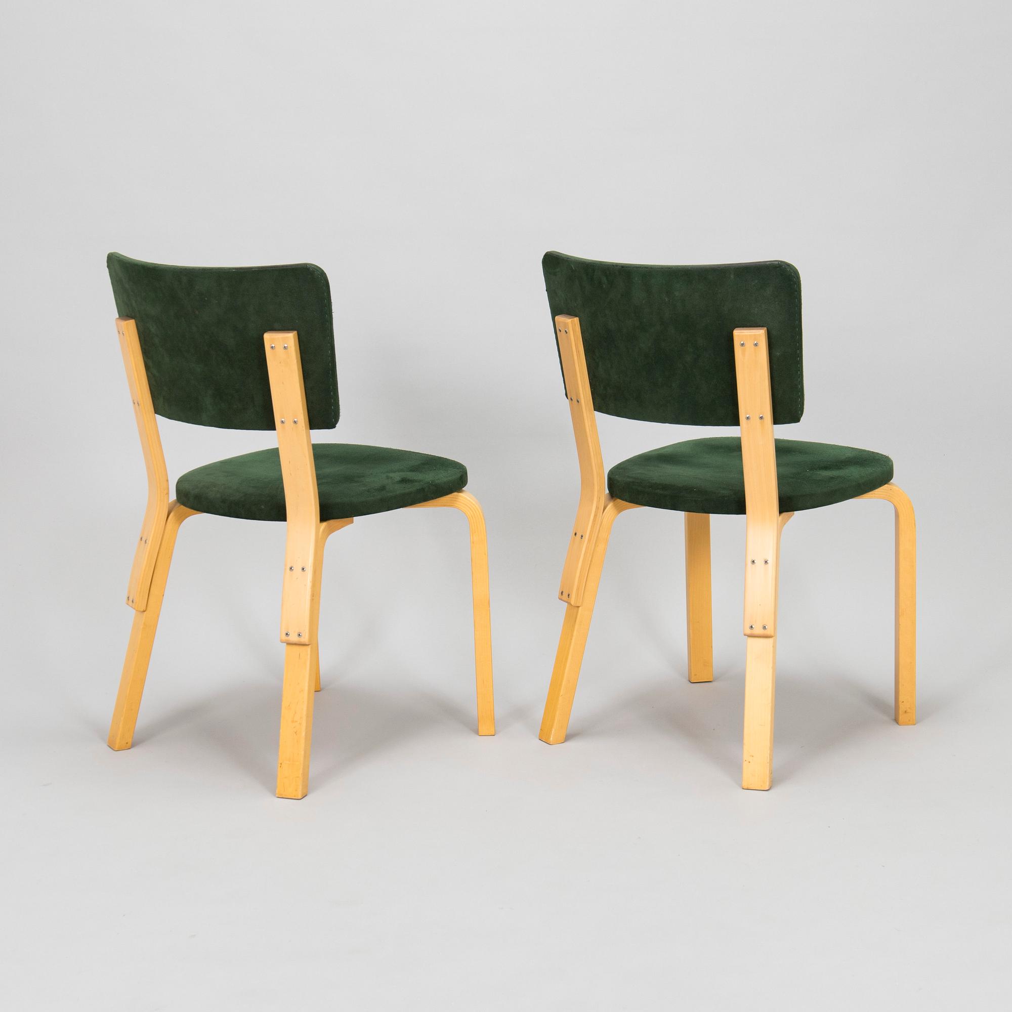 Alvar Aalto, Ten late-20th century '63' chairs for Artek.