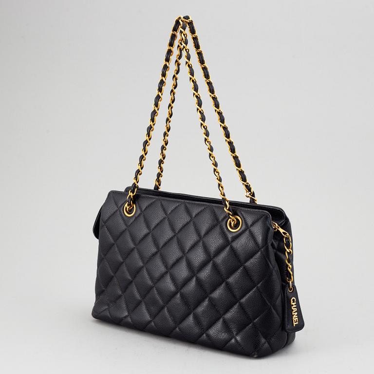 CHANEL, a quilted caviar leather bag, 1994-1996.