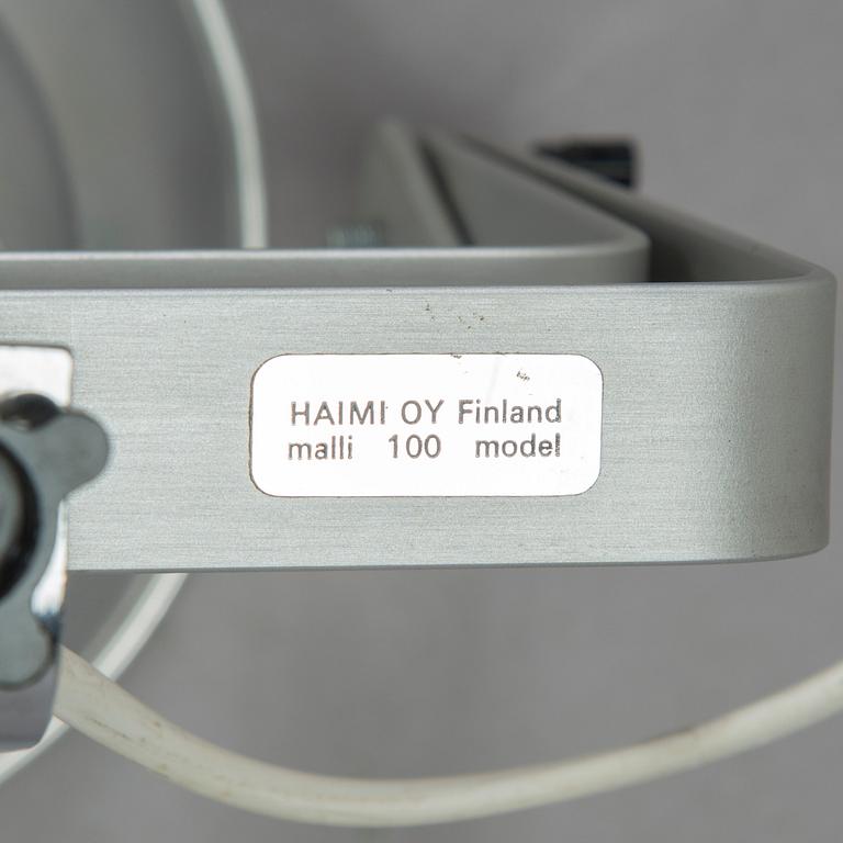 Yrjö Kukkapuro, spottivalaisimia, 2 kpl, malli 100, Haimi Oy 1970.