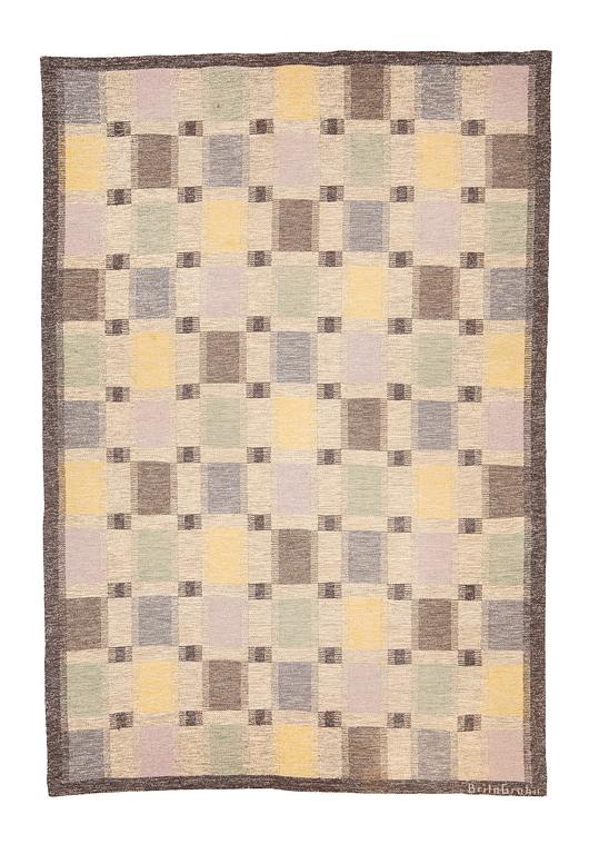 Brita Grahn, matta, rölakan, ca 311 x 214 cm, signerad Brita Grahn.