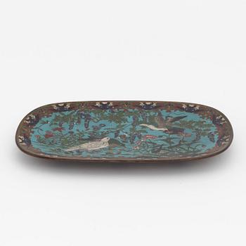Fat, cloisonné. Japan, Meiji (1868-1912).