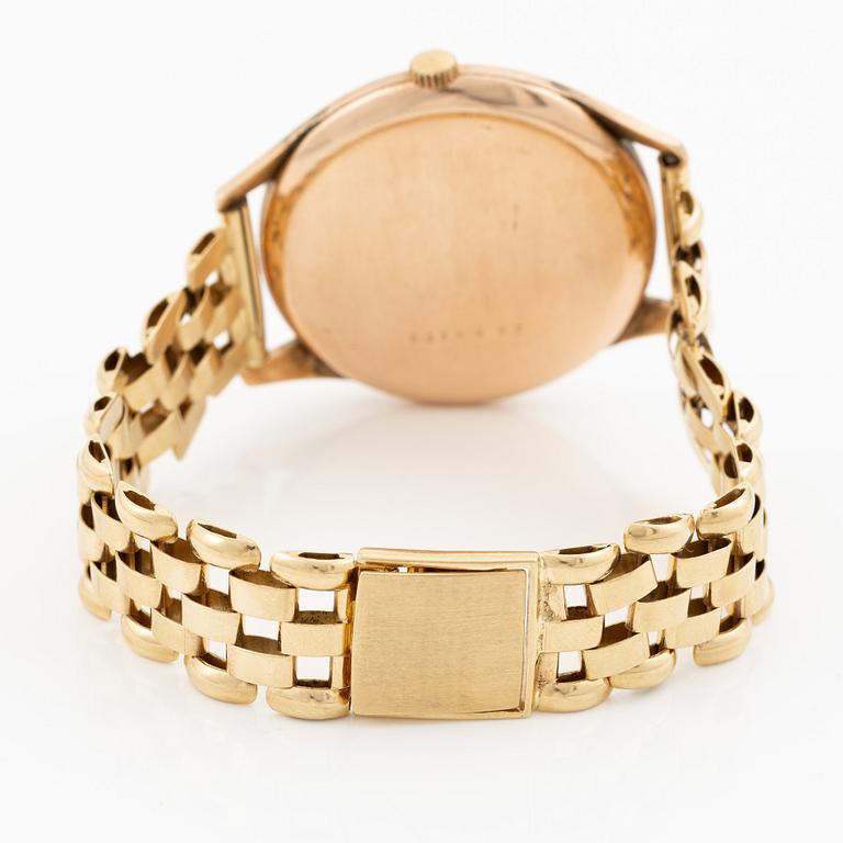 Doxa, 14K, wristwatch, bracelet in 18K, 37 mm.