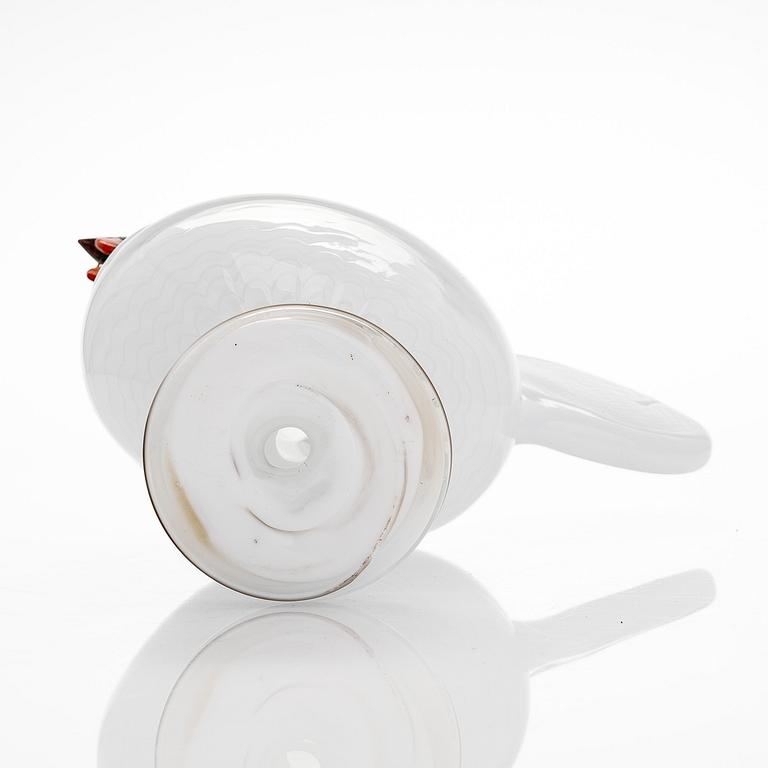 Oiva Toikka, a 'Kieku' glass bird, signed O.Toikka Nuutajärvi.