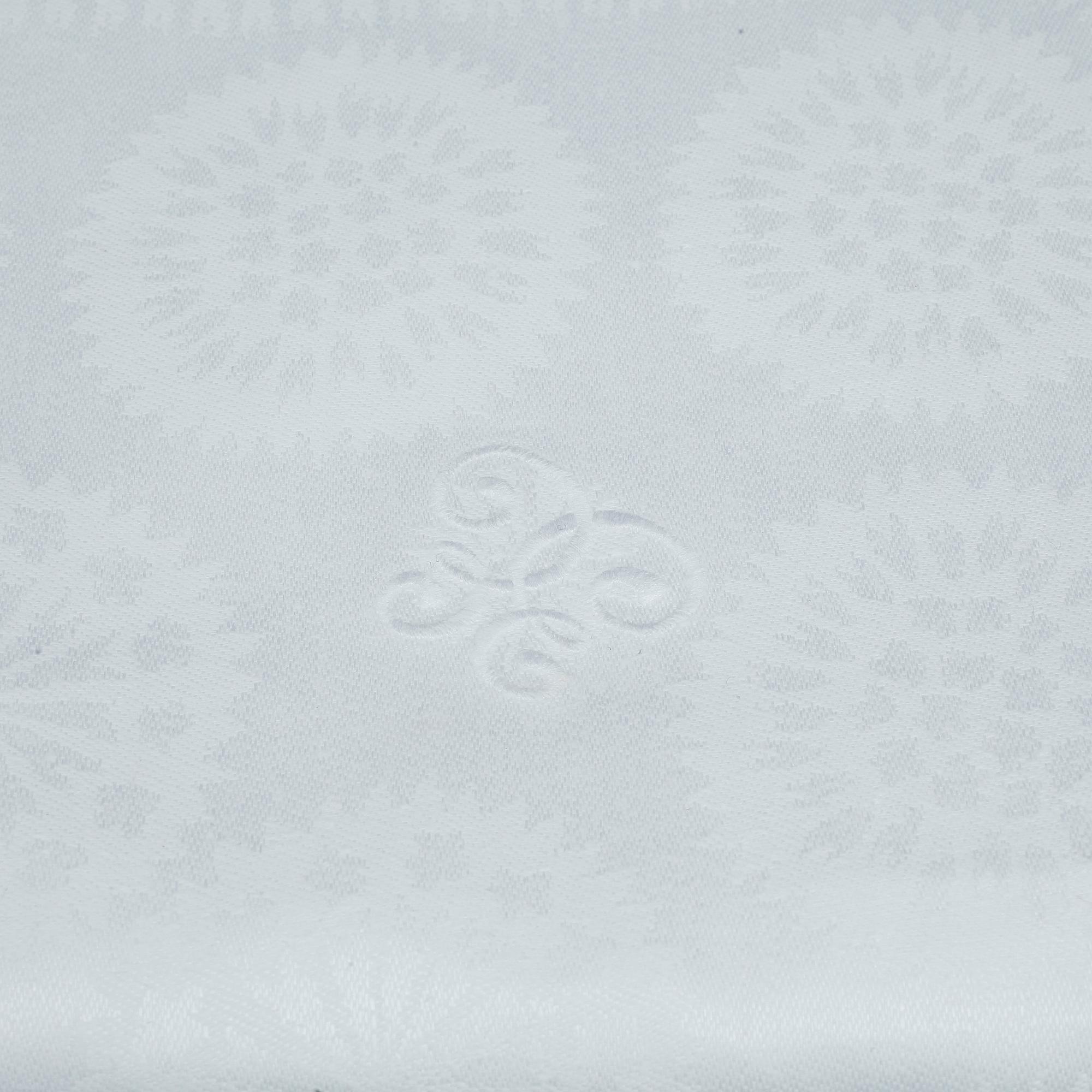 DUK OCH SERVIETTER, 1+12st, linnedamast. Inköpt på Nordiska Kompaniet, 1960-tal.