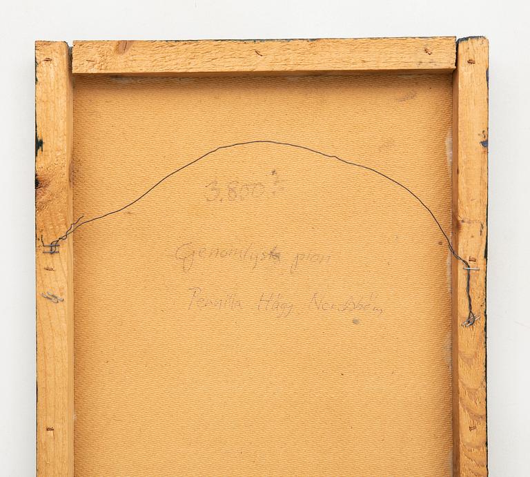 Pernilla Hägg Nordström, olja på pannå signerad.