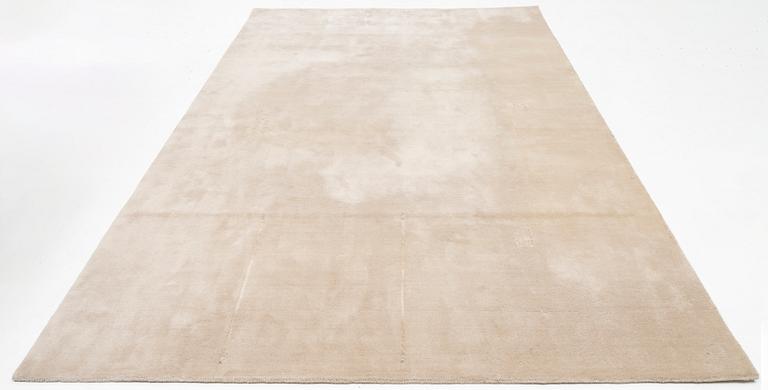 A hand tufted carpet, "Structured  Oatmeal", by lLayered ca 355 x 255 cm.